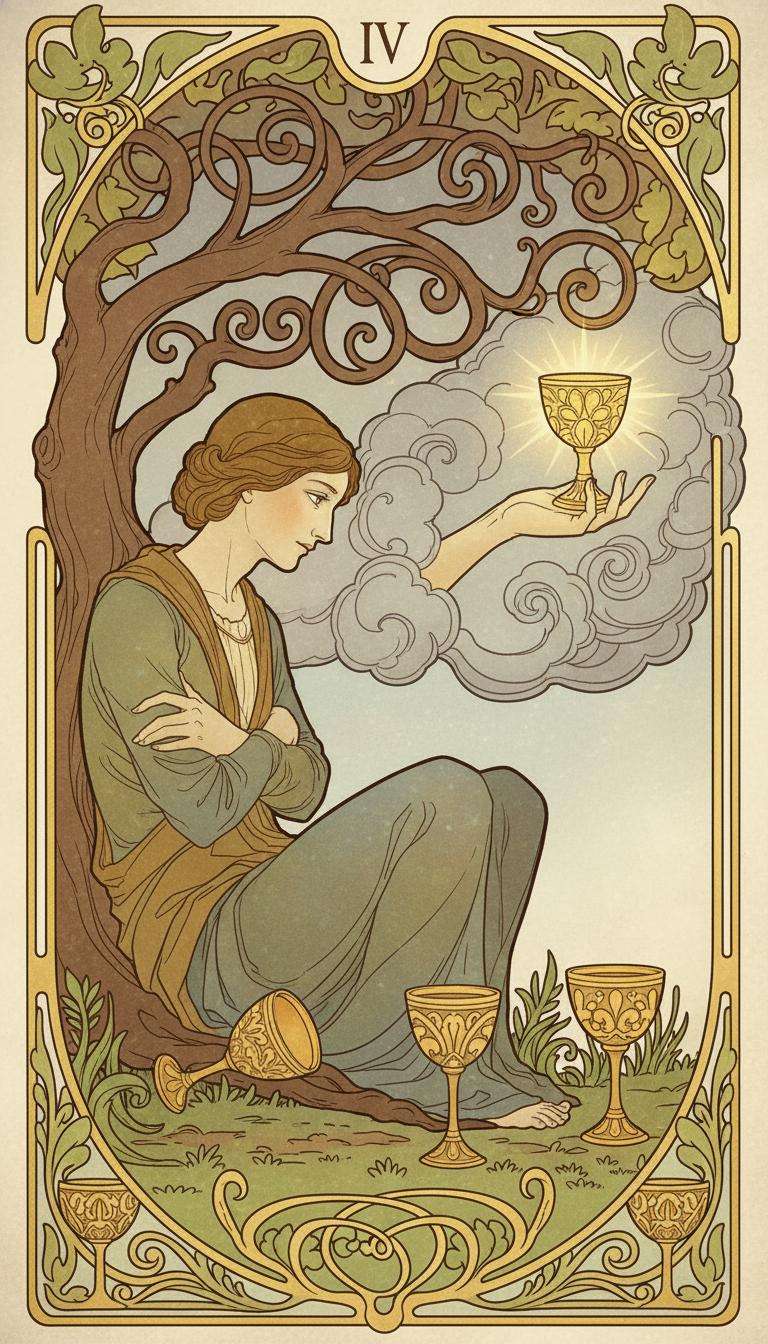 Four of Cups tarot card
